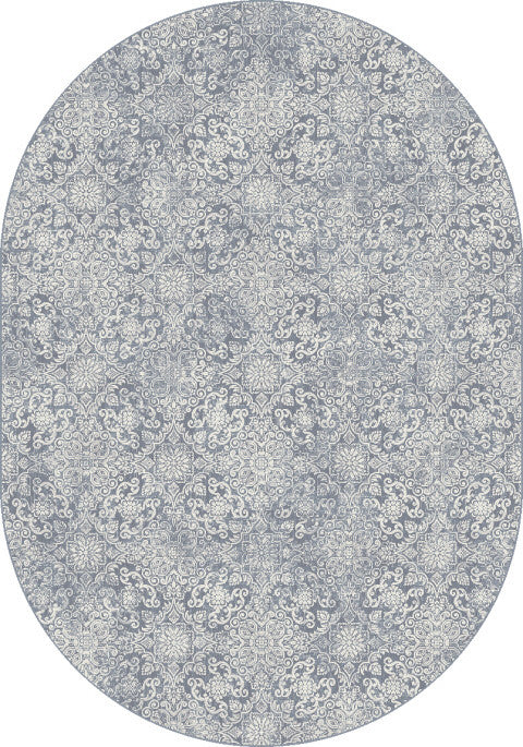 Ancient Garden Rug, 5'3"X7'7" Oval