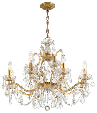 Filmore 12-Light Antique Gold Chandelier