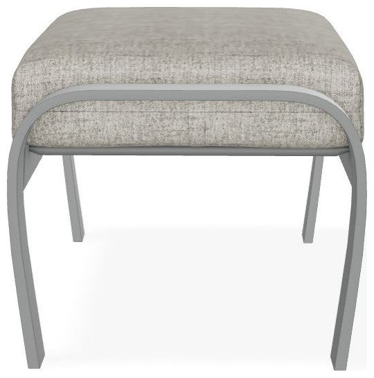 Belle Isle Cushion Outdoor Ottoman, Fresco Ash/Graphite