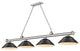 Zlite 2306-4BN-SMB 4-Light Billiard, Matte Black