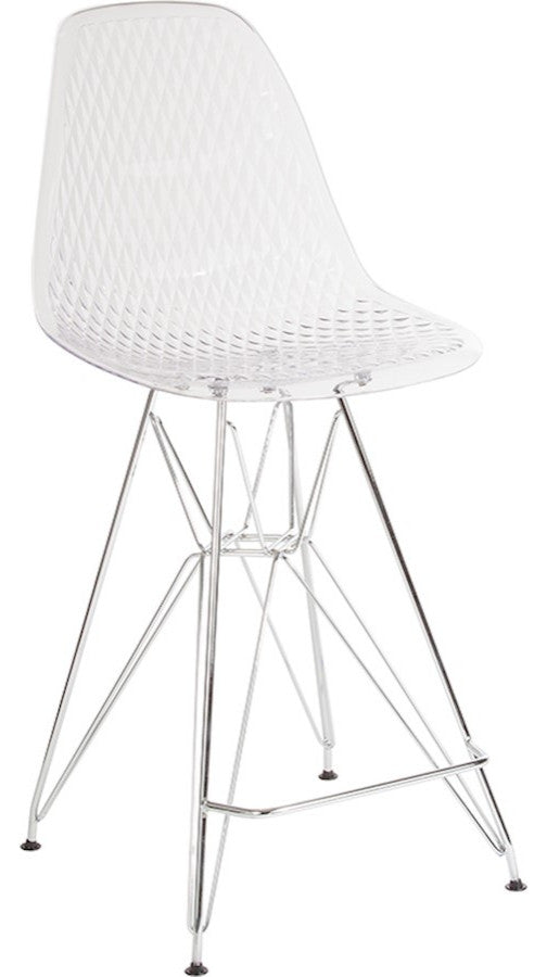 30.25"H Clear Barstool