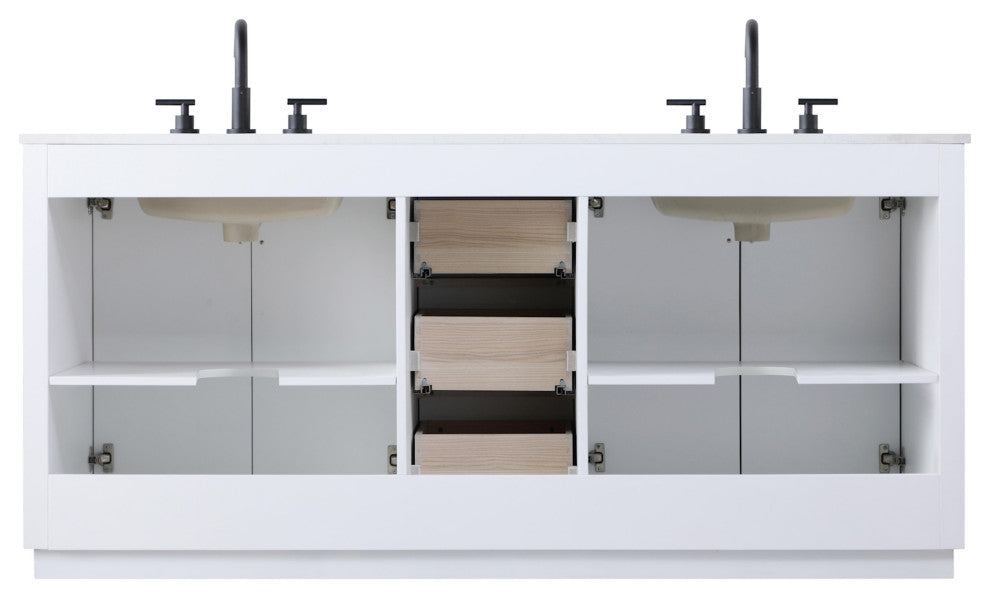 Elegant Lighting VF29072D Chase 72" - Chocolate Oak