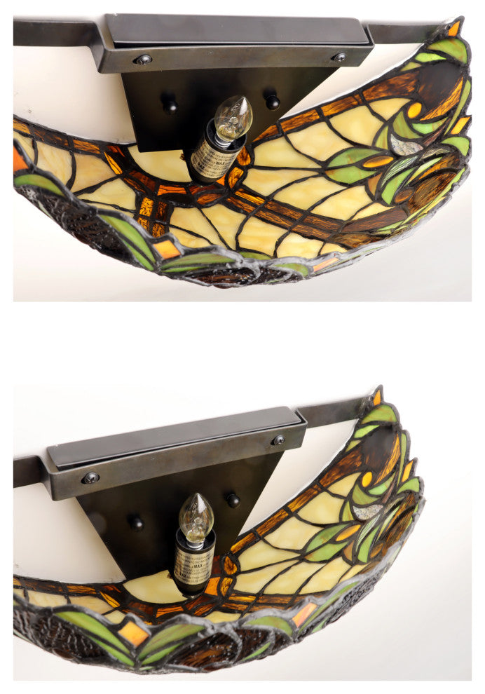 Liaison Victorian-Style 1-Light Finish Wall Sconce 12" Shade