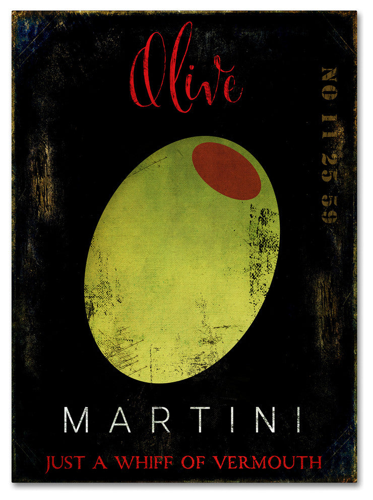 Color Bakery 'Olive Martini I' Canvas Art, 24x32