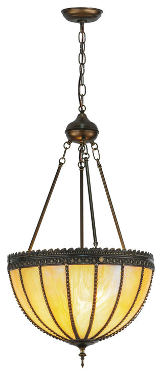 17.5W Gothic Beige Iridescent Inverted Pendant