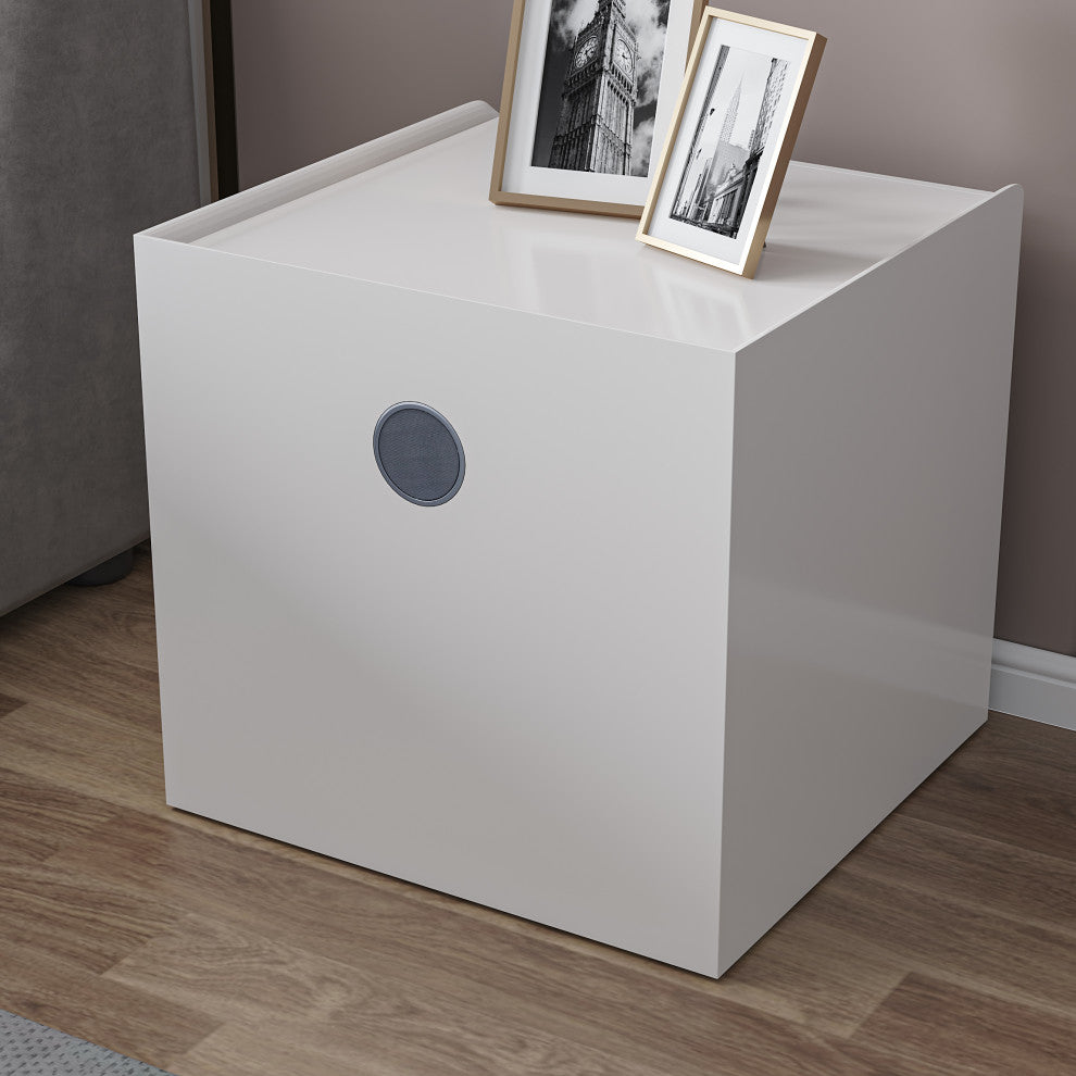 Modern Night Stands with Wireless charging, Audio, Fixed sensor light