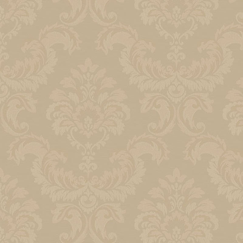 Damask Textured Wallpaper Featuring Ornament Feathered, Sk34755
