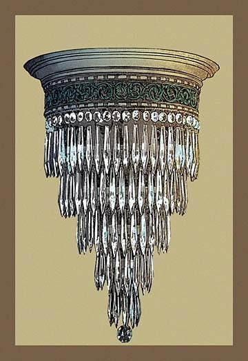 Crystal Chandelier- Fine Art Giclee Print 24" x 36"