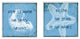 Follow the Sound of the Waves Star and Shell 2-Piece Art Wall Plaque Set