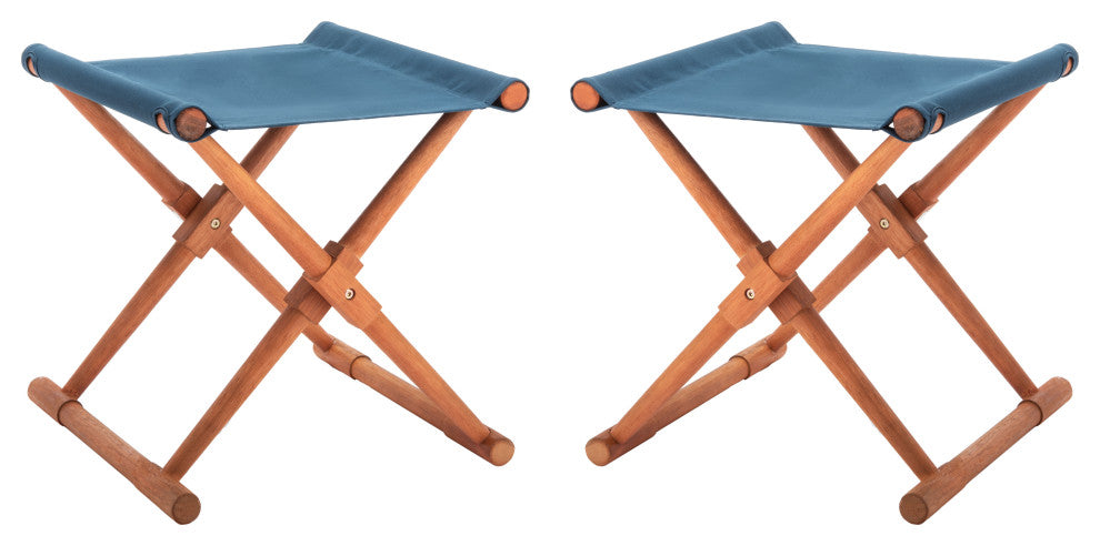 Safavieh Breanne Stool, Natural/Navy