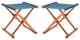 Safavieh Breanne Stool, Natural/Navy