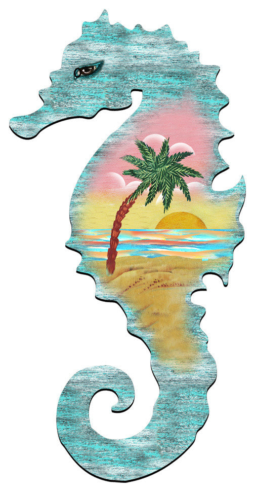 Seahorse Scenic Ornament, Set of 3