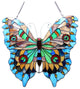 MARIPOSA, Tiffany-glass Butterfly Window Panel, 20x21