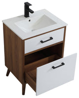 Beatrice 24" Bathroom Vanity, Matte White
