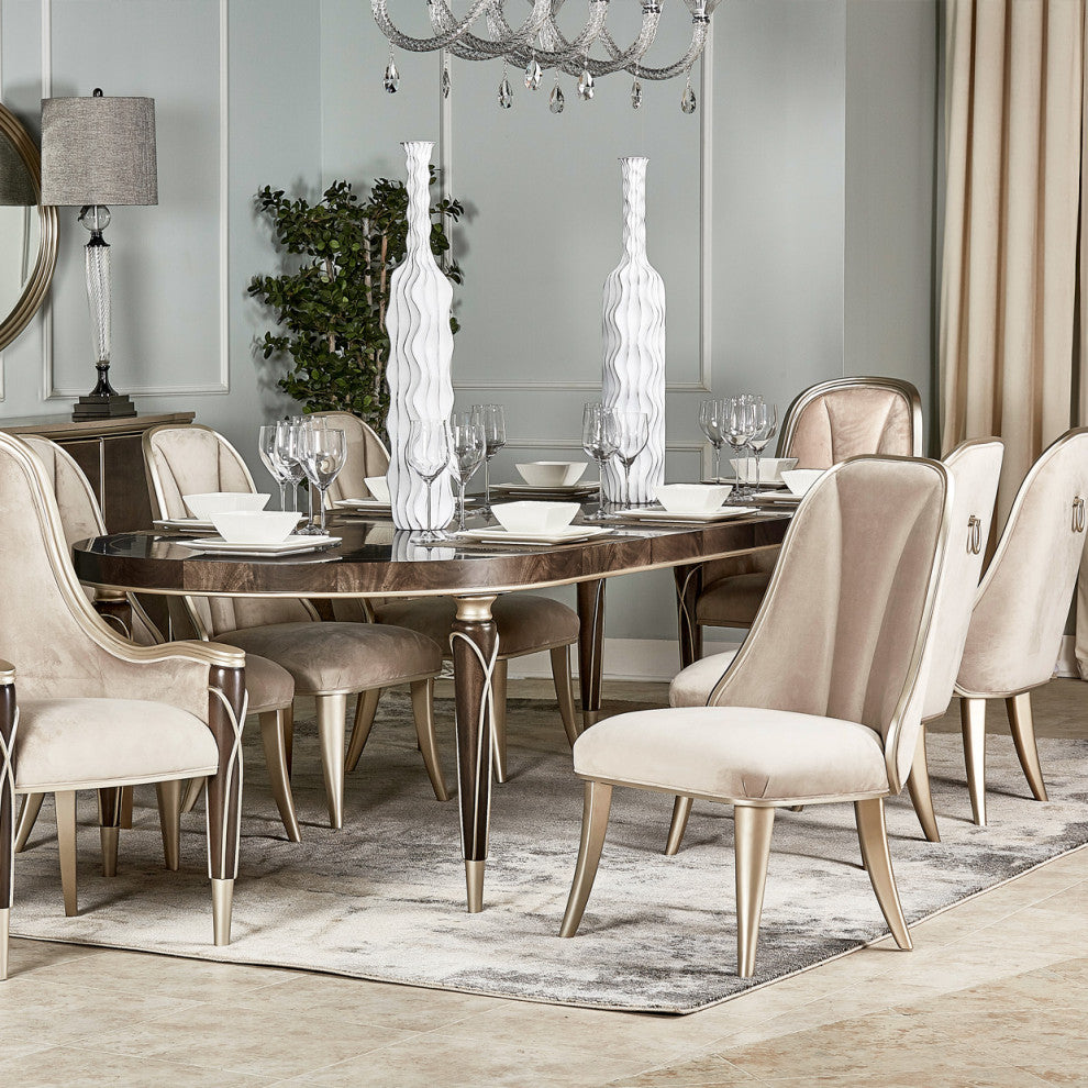 Villa Cherie Oval Dining Table - Hazelnut