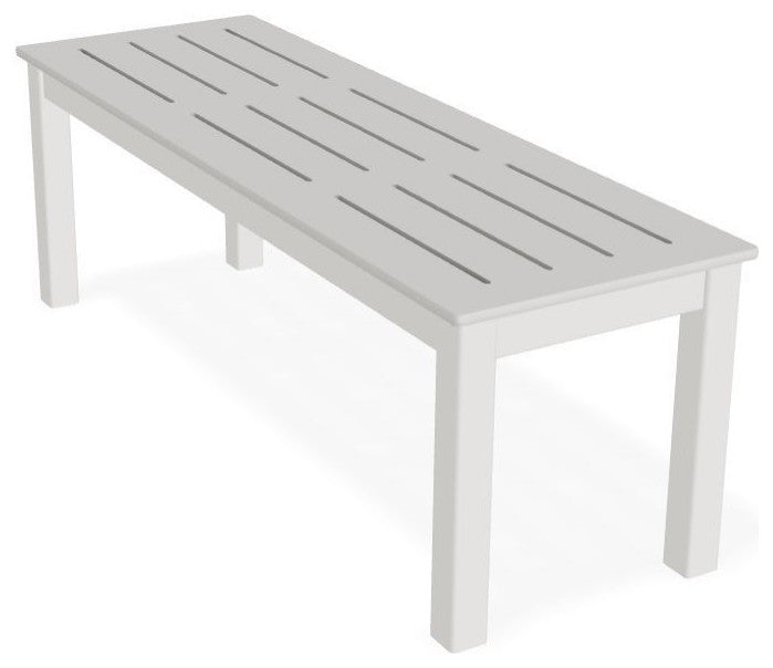 Bazza Outdoor Bench, Snow
