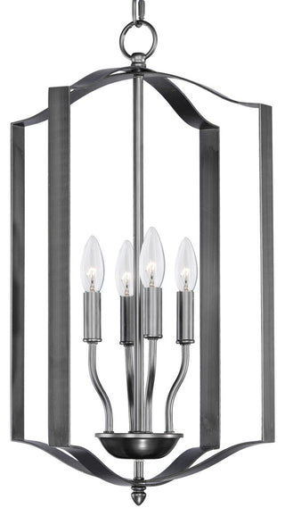 Maxim 10036 Provident 4 Light 15"W Taper Candle Pendant - Black