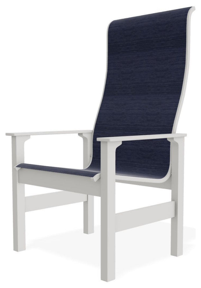 Leeward Sling Outdoor Supreme Armchair, Collect Indigo/Snow