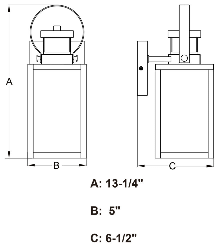 Vaxcel Lighting T0568 Medinah 1 Light 13" Tall Outdoor Wall - Textured White