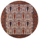 Ahgly Company Indoor Round Mid-Century Modern Area Rugs, 7' Round