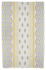 30x60" Scrambled Prints, Geometric Print Beach Towel, Yellow