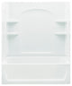 Sterling Ensemble 60.25"x32"x74" Vikrell Left-Hand Bath, White