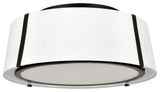 Fulton 3-Light Ceiling Mount, Matte Black