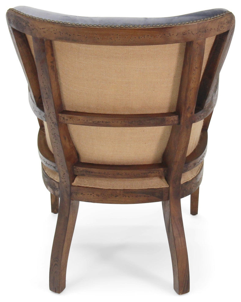 Grey Velvet Dining Chair - Deconstructed Back Exposed Frame Armchair