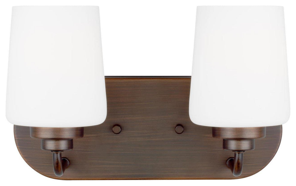 Generation Lighting 4402802 Windom 2 Light 12"W Bathroom Vanity - Bronze