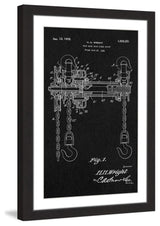 "Hoist 1921 Black Paper" Framed Painting Print