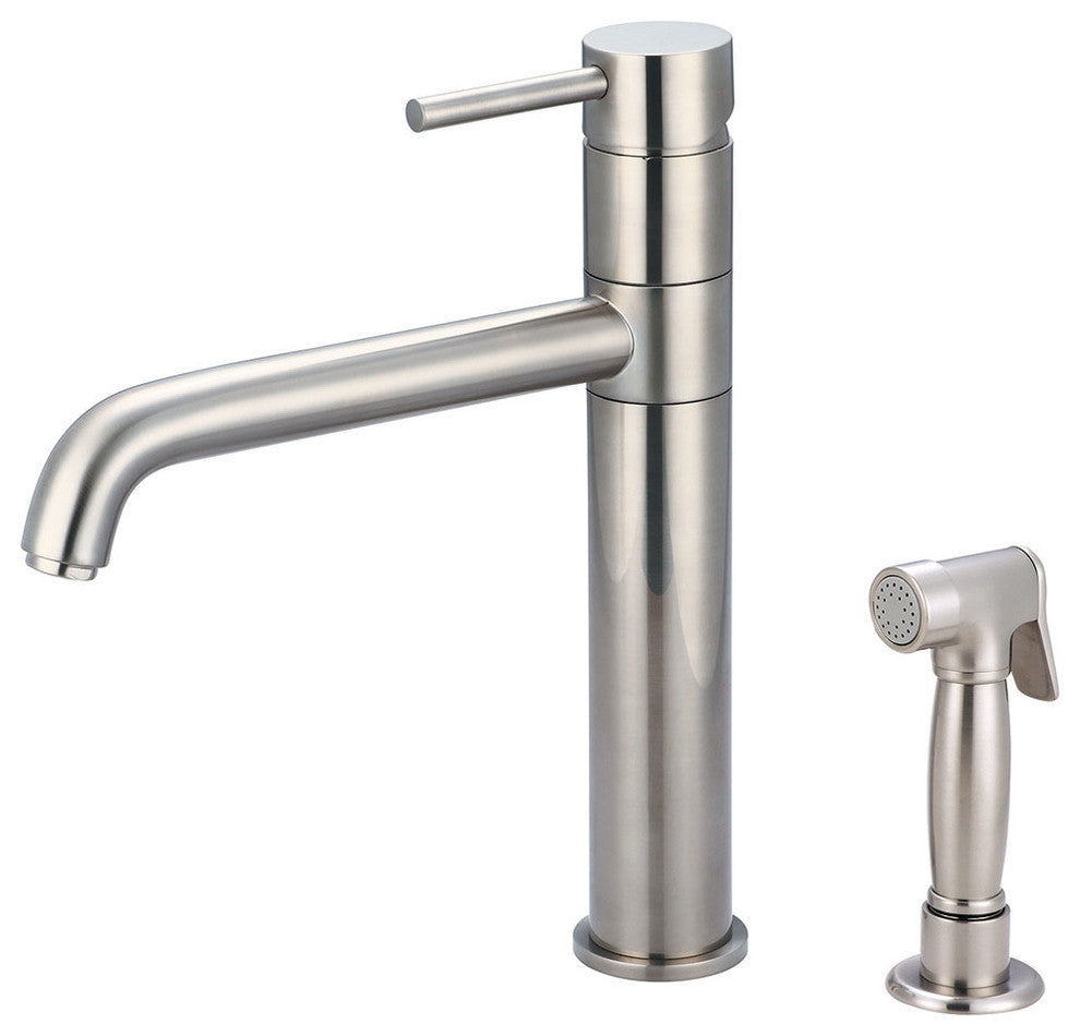Motegi Single Handle Kitchen Faucet, PVD Brushed Nickel