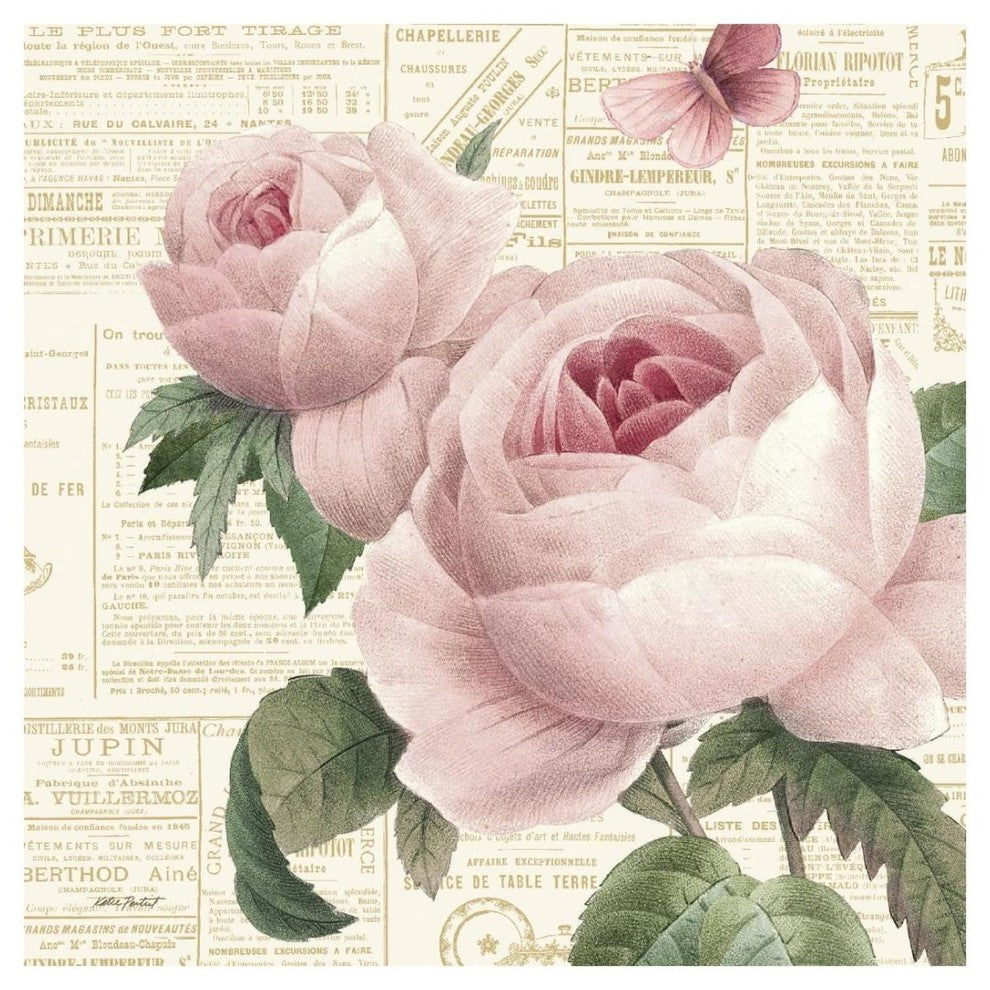 "Roses in Paris VI" Digital Paper Print by Katie Pertiet, 26"x26"