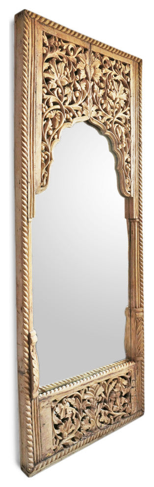 Tall Carved Window Facade Mirror 2