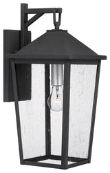 Stoneleigh One Light Outdoor Wall Mount, Mottled Black