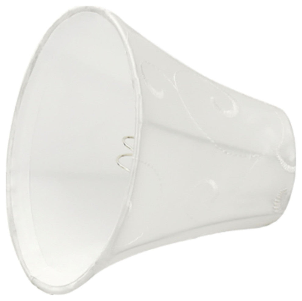 30057-6 Small Bell  Chandelier Clip On Lamp Shade Beige 3"x6"x5"