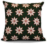Decorative Holiday Pillow Geometric Print, Dark Green, 20"x20"