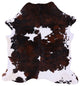 6' 8" X 6' 3" Natural Cowhide Rug C1951