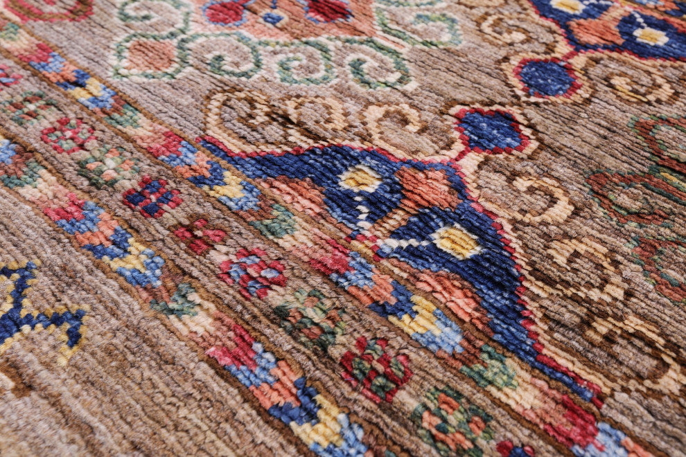 Khorjin Super Kazak Handmade Wool Rug 3' 7" X 5' 2" Q10031