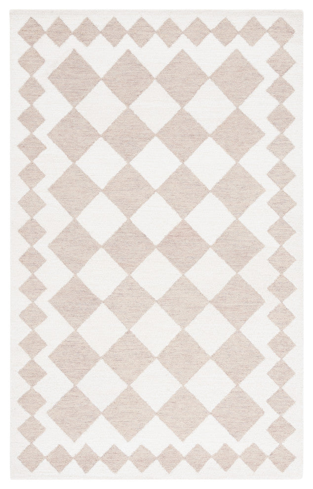 Safavieh Couture Ebony Collection EBN137 Rug, Beige/Ivory, 6'x9'