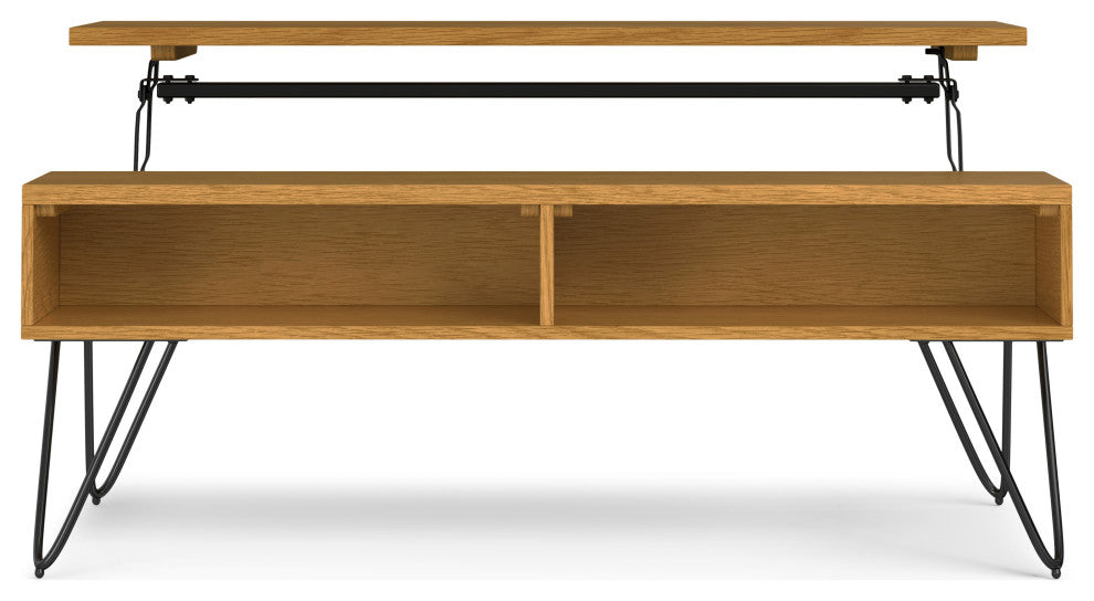 Hunter Lift Top Coffee Table in Oak Veneer, Oak Veneer