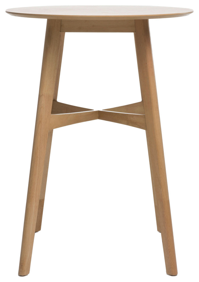 GDF Studio Madeline Natural Finish Wood Bar Dining Table, Oak