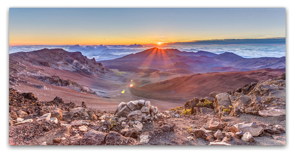 Pierre Leclerc 'Haleakala Sunrise' Canvas Art, 32x16