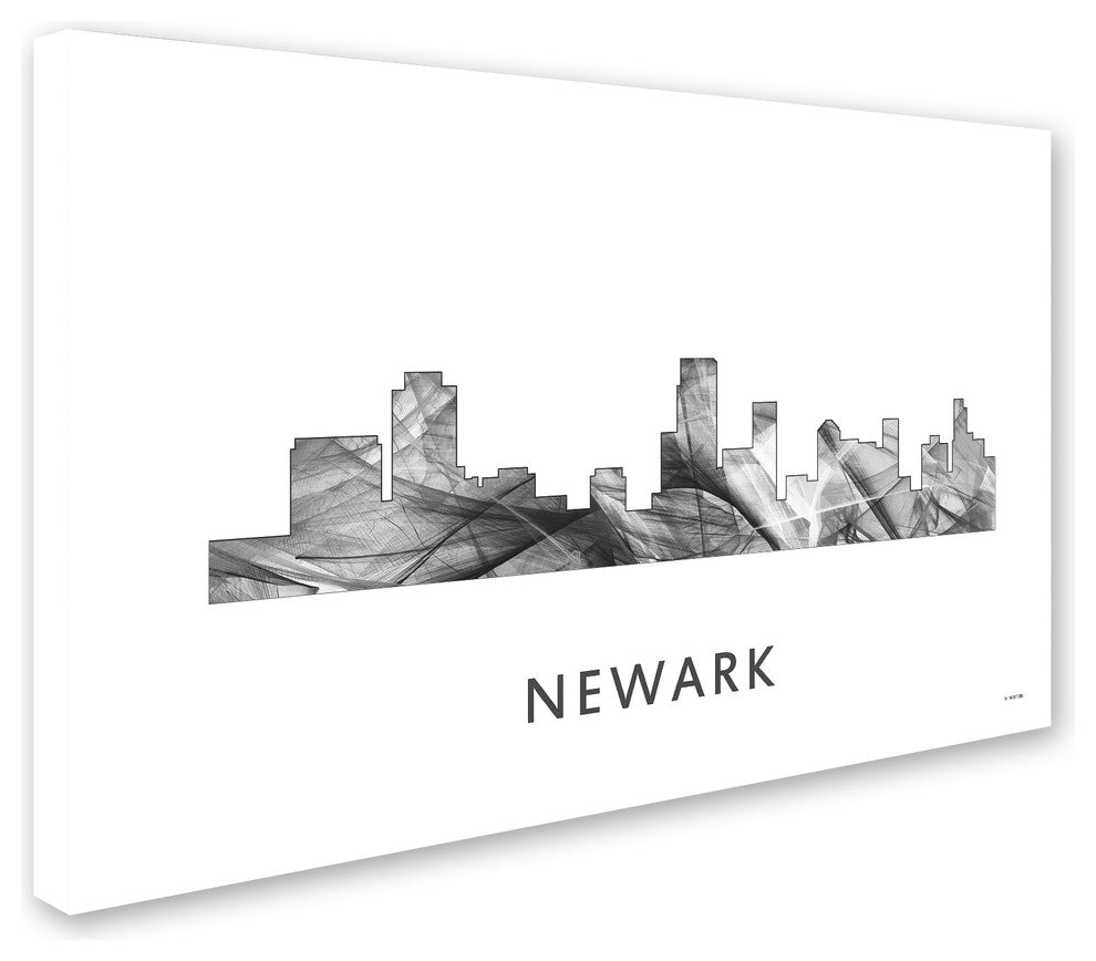Marlene Watson 'Newark New Jersey Skyline' Canvas Art, 24x16