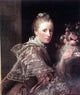 Allan Ramsay Portrait of the Artist's Wife, 20"x25" Wall Decal