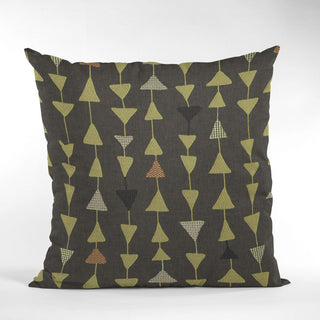 River Rock Manti Embroidery Luxury Throw Pillow, Double sided 12"x20"