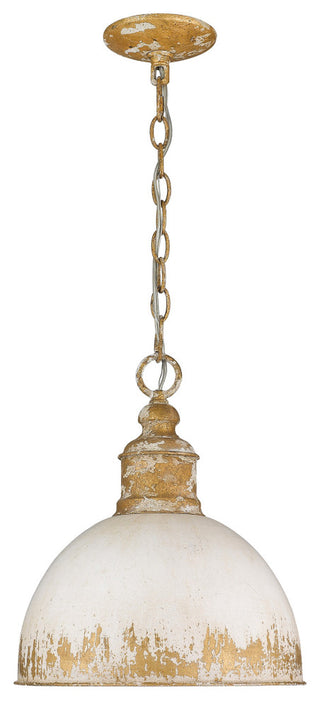 Golden Lighting 0809-M Alison 12"W Pendant - Vintage Gold / Antique Navy