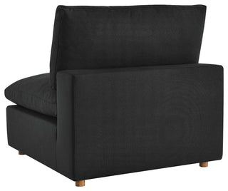 Modular Sectional Deep Sofa Set, Black, Fabric, Modern, Lounge Cafe Hospitality
