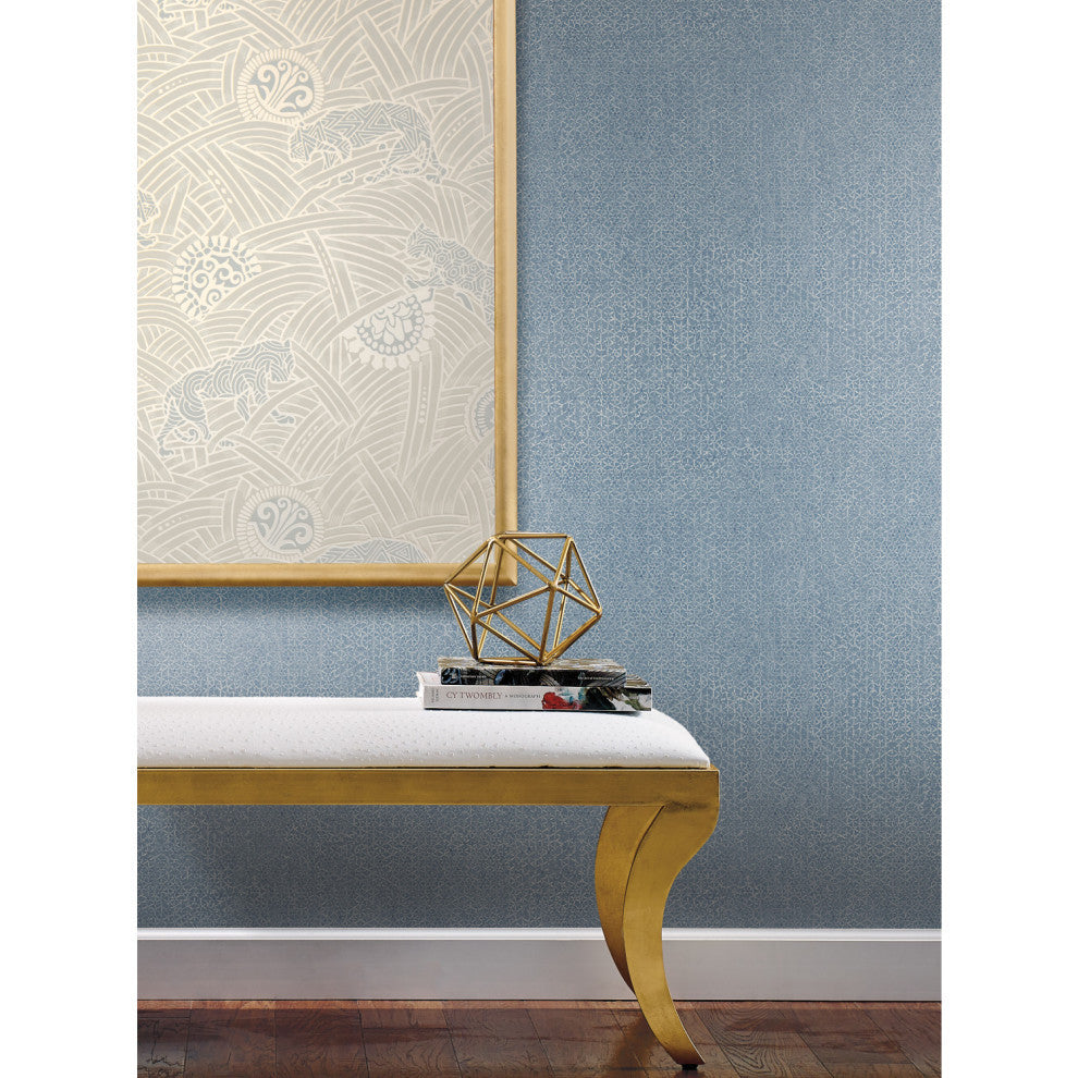 Tibetan Tigers Wallpaper, Cream, Gray, White