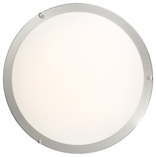 Solero Dimmable LED Semi-Flush or Pendant, Brushed Steel Finish