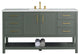 Arlo 60" Bathroom Vanity, Vintage Green